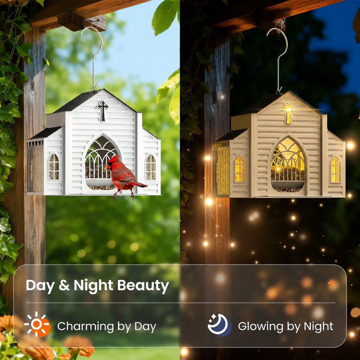 ✅ ✅  Create Your Private Sanctuary – Solar Church Bird Feeder (60% OFF)