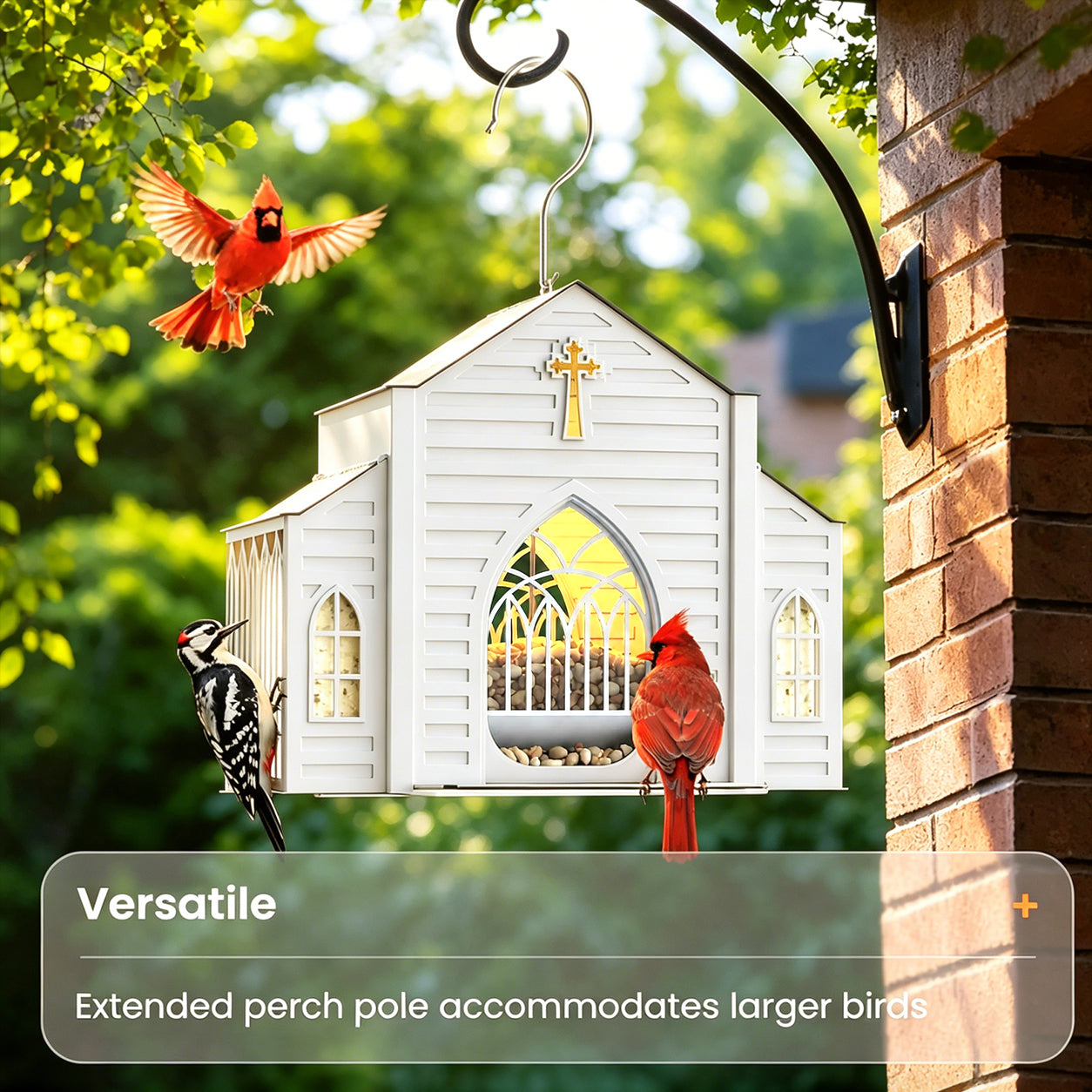 ✅ ✅  Create Your Private Sanctuary – Solar Church Bird Feeder (60% OFF)