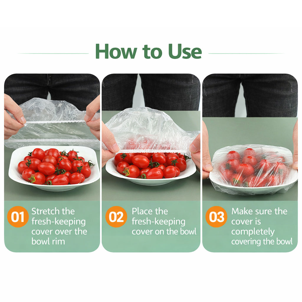 ✅ ✅ 100pcs Upgraded Food-Grade Covers: Safe, Fast & Fits Any Dish!