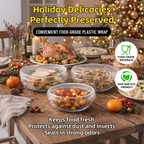 ✅ ✅ 100pcs Upgraded Food-Grade Covers: Safe, Fast & Fits Any Dish!