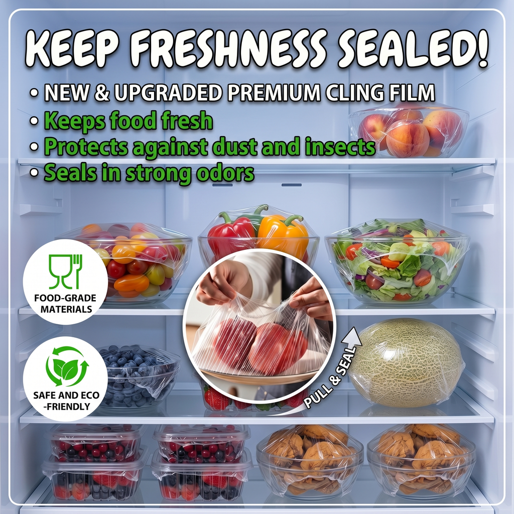 ✅ ✅ 100pcs Upgraded Food-Grade Covers: Safe, Fast & Fits Any Dish!