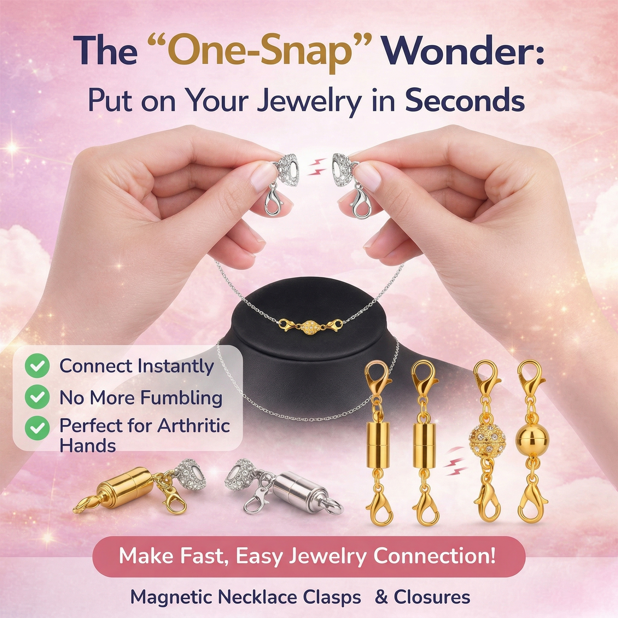 ✅ ✅ Magnetic Necklace Clasps and Closures