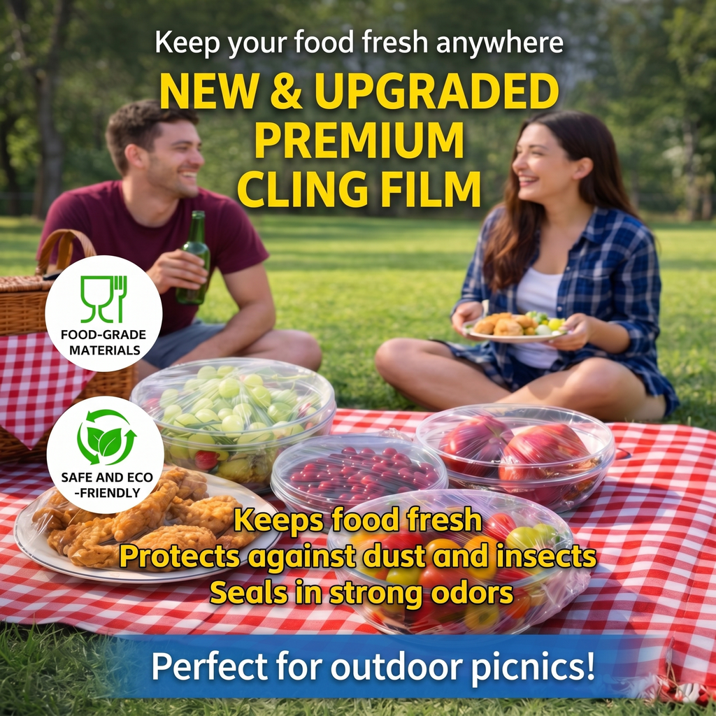 ✅ ✅ 100pcs Upgraded Food-Grade Covers: Safe, Fast & Fits Any Dish!