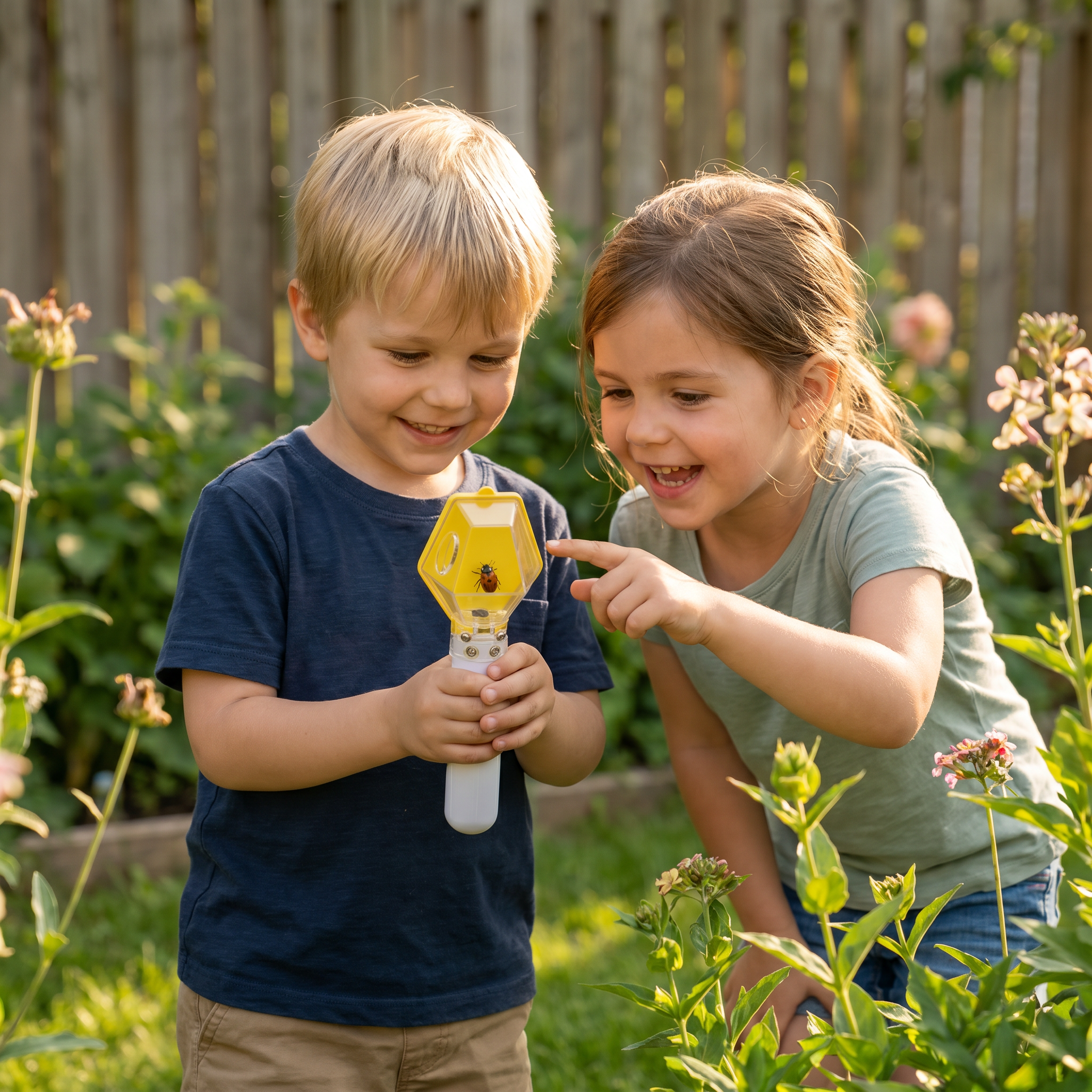 Kids Bug Catcher with 6X Magnifier – Insect Observation Tool for Outdoor Exploration