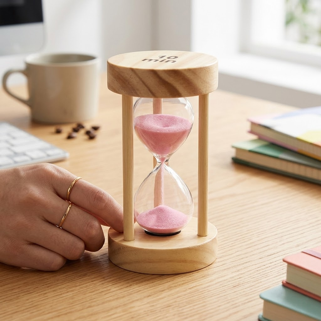 10-Minute Wood Base Hourglass